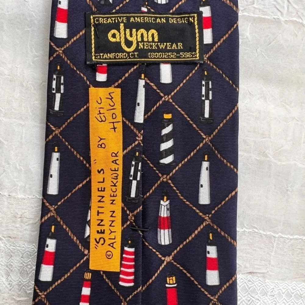Alynn 100% Silk Necktie Sentinels by Eric Holch
